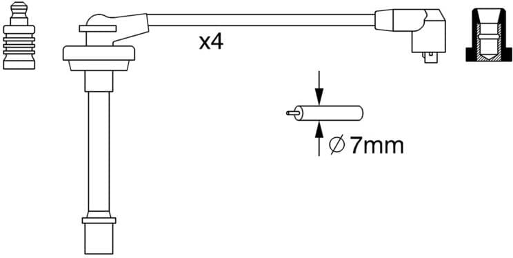 Ignition Cable Kit 0986357278 - image 10
