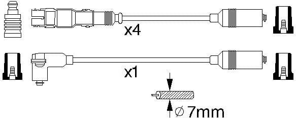 Ignition Cable Kit 0986356304 - image 10