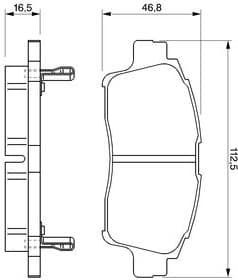 Brake Pad Set, disc brake 0986424535 - image 14