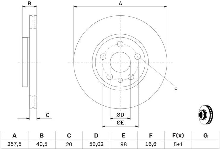 Brake Disc 0986478896 - image 7