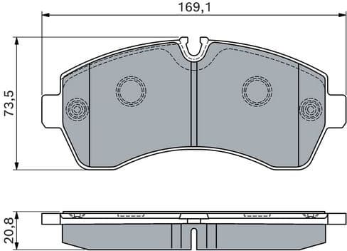 Brake Pad Set, disc brake 0986494194 - image 8