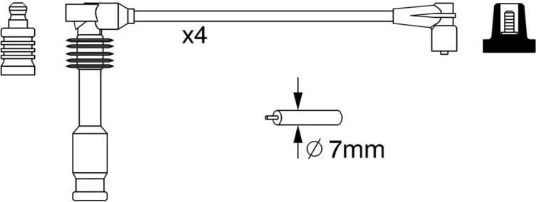 Ignition Cable Kit 0986357237 - image 10