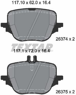 Brake Pad Set, disc brake Q+ 2637401