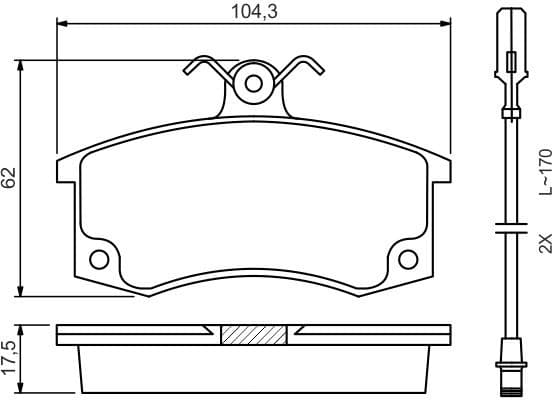 Brake Pad Set, disc brake 0986494533 - image 12