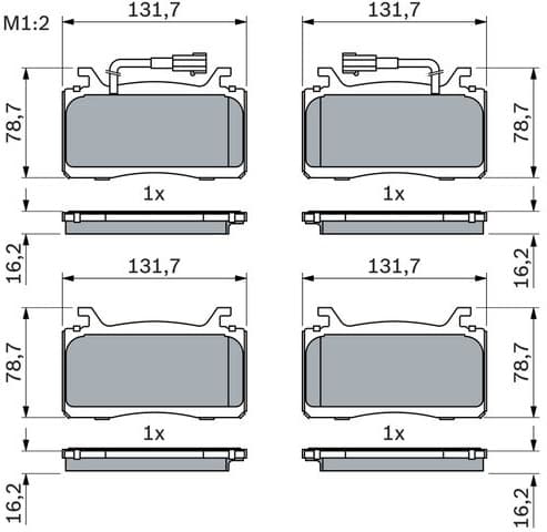 Brake Pad Set, disc brake 0 986 424 851 - image 2