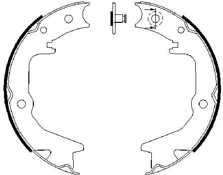 Brake Shoe Set, parking brake 0986487685 - image 6