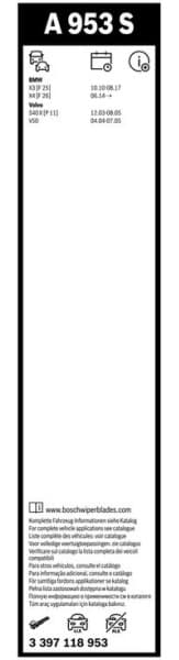 Wiper blade set BOSCH 2psc 3397118953 - image 5