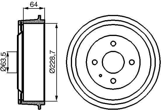 Brake Drum 0986477012 - image 2