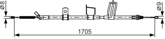 Cable Pull, parking brake 1987482339 - image 2