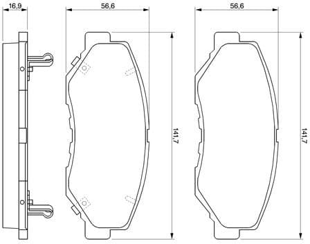 Brake Pad Set, disc brake 0986424809 - image 3
