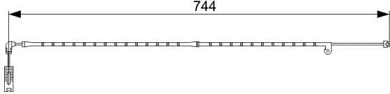 Warning Contact, brake pad wear 1987473021 - image 7