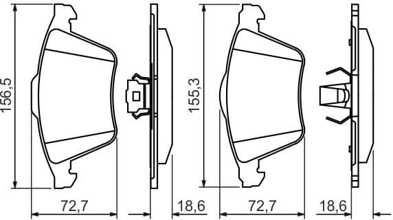 Brake Pad Set, disc brake 0986494492 - image 7