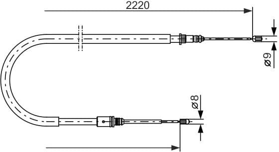 Cable Pull, parking brake 1 987 477 652 - image 6