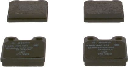 Brake Pad Set, disc brake 0986460101 - image 2