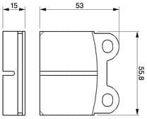 Brake Pad Set, disc brake 0986460101 - image 6