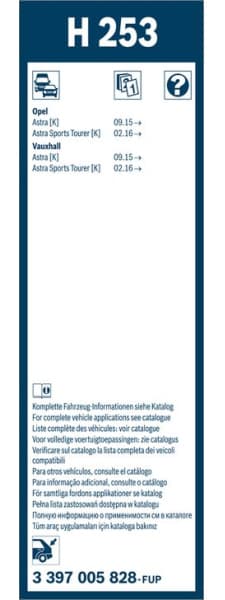 Wiper blade BOSCH, 1psc 3397005828 - image 7