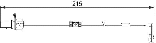 Warning Contact, brake pad wear 1 987 474 489 - image 6