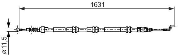 Cable Pull, parking brake 1987482376 - image 2