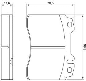Brake Pad Set, disc brake 0986460966 - image 2