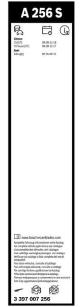 Wiper blade set BOSCH 2psc 3397007256 - image 6
