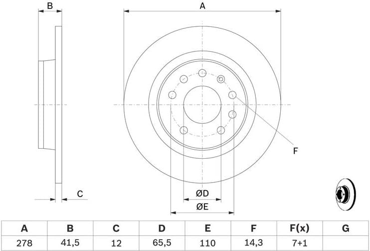 Brake Disc 0986479B74 - image 10
