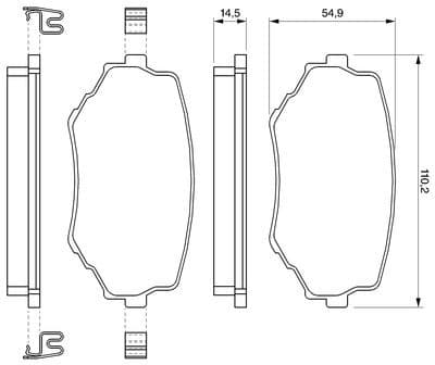 Brake Pad Set, disc brake 0986424669 - image 12