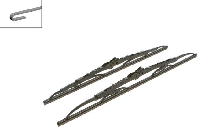 Wiper blade set BOSCH 2psc 3397118563 - image 2