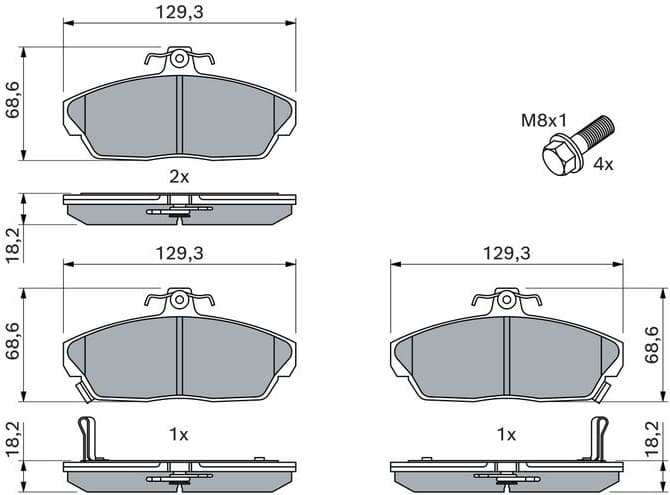 Brake Pad Set, disc brake 0986424214 - image 14