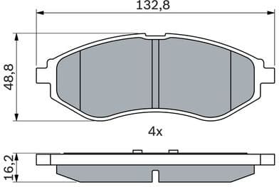Brake Pad Set, disc brake 0986424818 - image 11