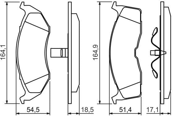 Brake Pad Set, disc brake 0986424363 - image 10