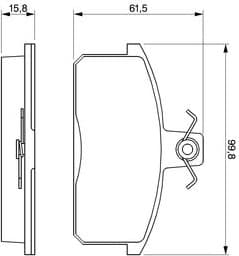 Brake Pad Set, disc brake 0986424274 - image 12