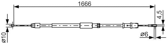 Cable Pull, parking brake 1 987 482 032 - image 2