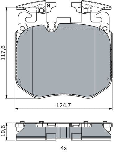 Brake Pad Set, disc brake 0 986 424 431 - image 2
