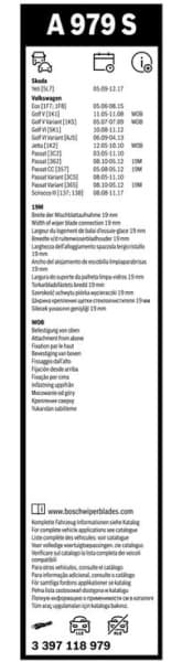 Wiper blade set BOSCH 2psc 3397118979 - image 5