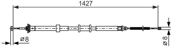 Cable Pull, parking brake 1 987 482 392 - image 2