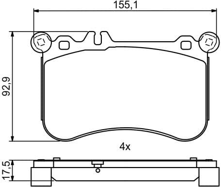 Brake Pad Set, disc brake 0986494780 - image 8