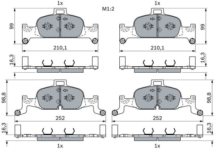 Brake Pad Set, disc brake 0 986 424 432 - image 6