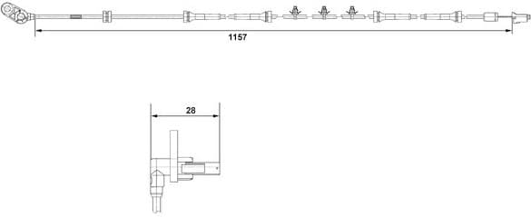 Sensor, wheel speed 0265007463 - image 10