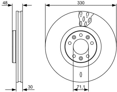 Brake Disc 0986479529 - image 3