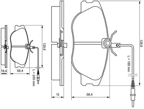 Brake Pad Set, disc brake 0986424033 - image 8