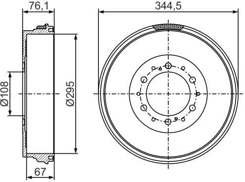 Brake Drum 0986477297 - image 9
