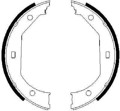 Brake Shoe Set, parking brake 0986487607 - image 10