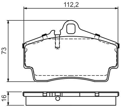 Brake Pad Set, disc brake 0986494265 - image 9
