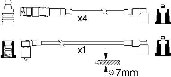 Ignition Cable Kit 0986356333 - image 10