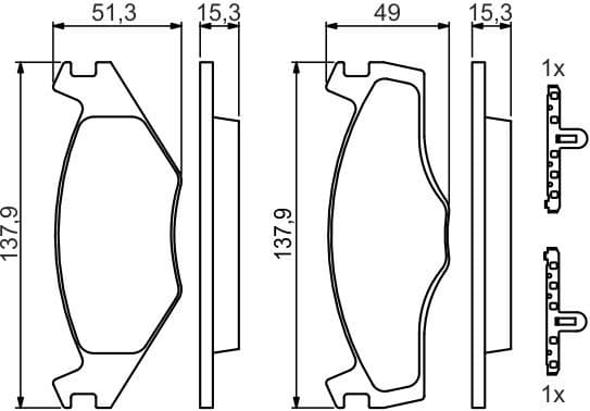 Brake Pad Set, disc brake 0986468871 - image 8
