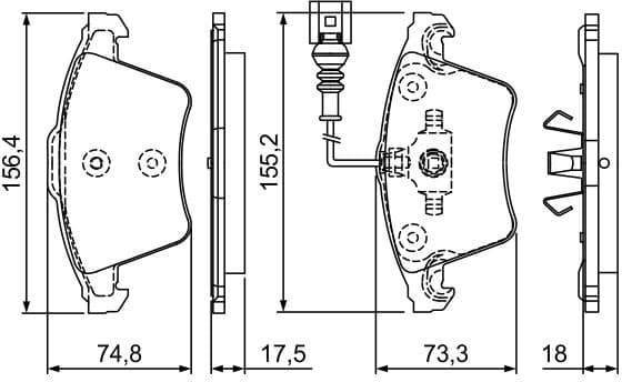 Brake Pad Set, disc brake 0986494203 - image 12
