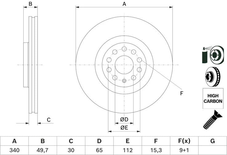 Brake Disc 0986479C90 - image 10