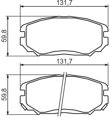 Brake Pad Set, disc brake 0986494374 - image 8