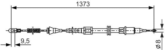 Cable Pull, parking brake 1987477309 - image 6