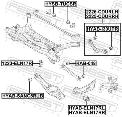 Control/Trailing Arm, wheel suspension 2225-CDURLH - image 2